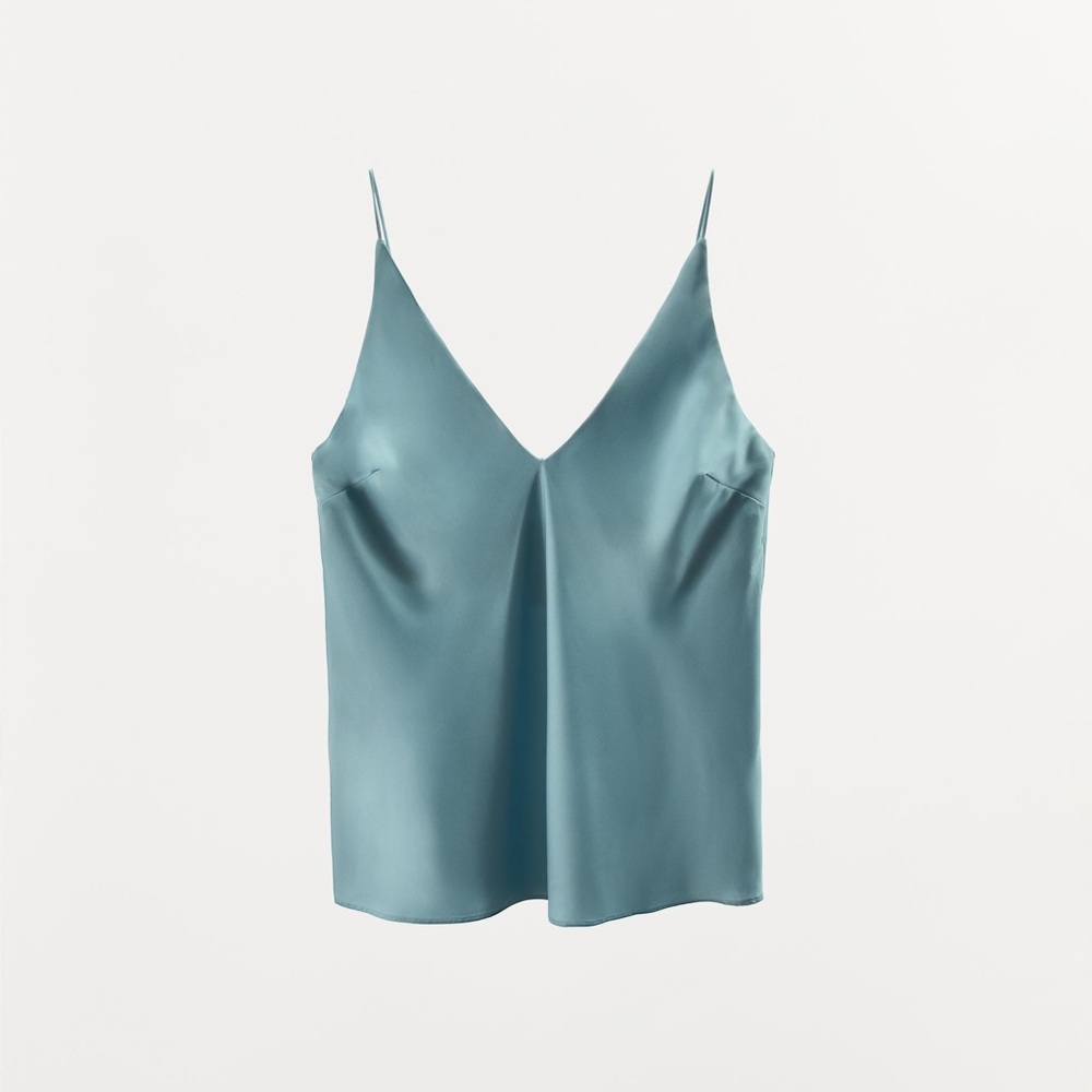 SATIN EFFECT TANK TOP